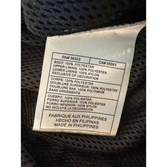 Nike Mens Athletic Track Pants XL Black Blue Polyester - Picture 4 of 6